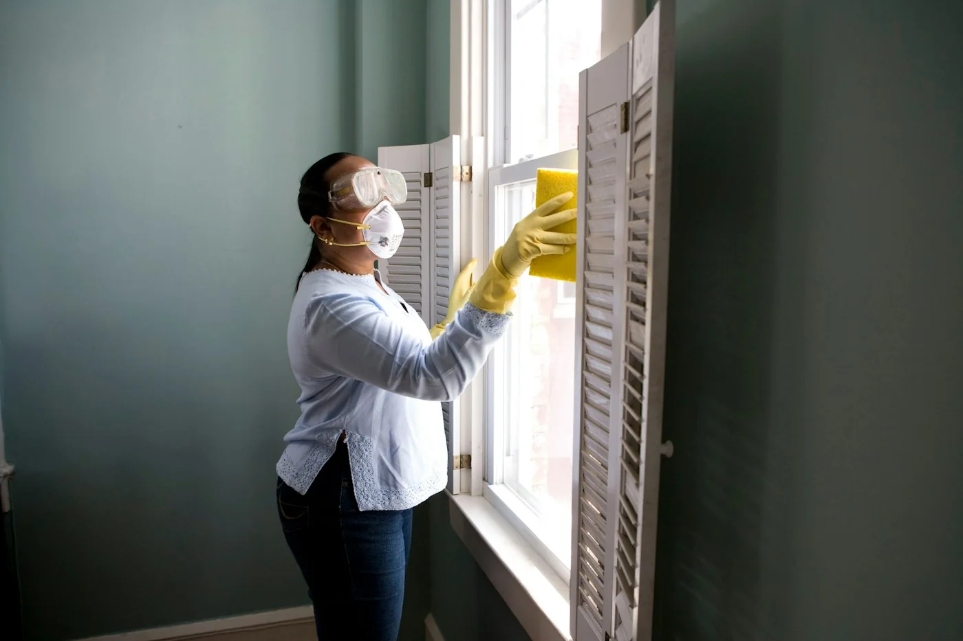 Illustrative photograph of a cleaning and housekeeping environment