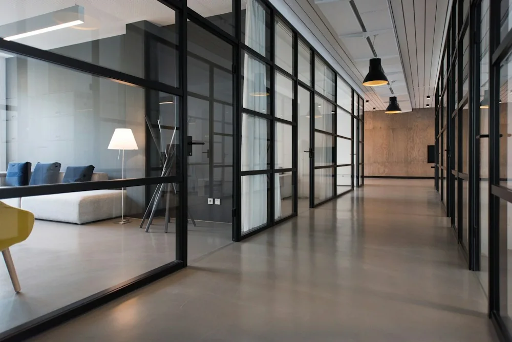 Illustrative modern office environment